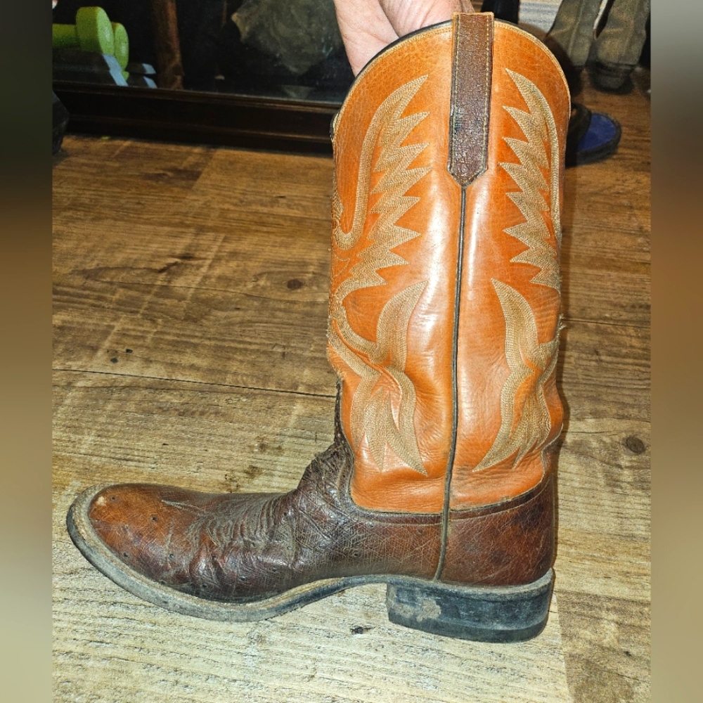 Ostrich Skin cowboy boots